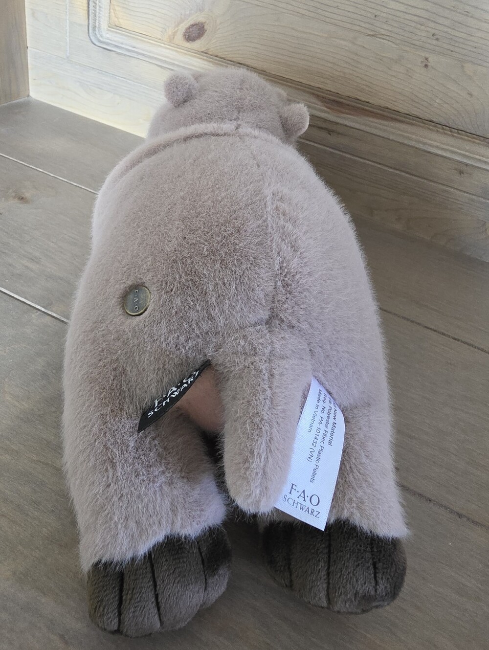 FAO Schwarz Adopt-A-Pets 15" Hippo Plush - Picture 7 of 16